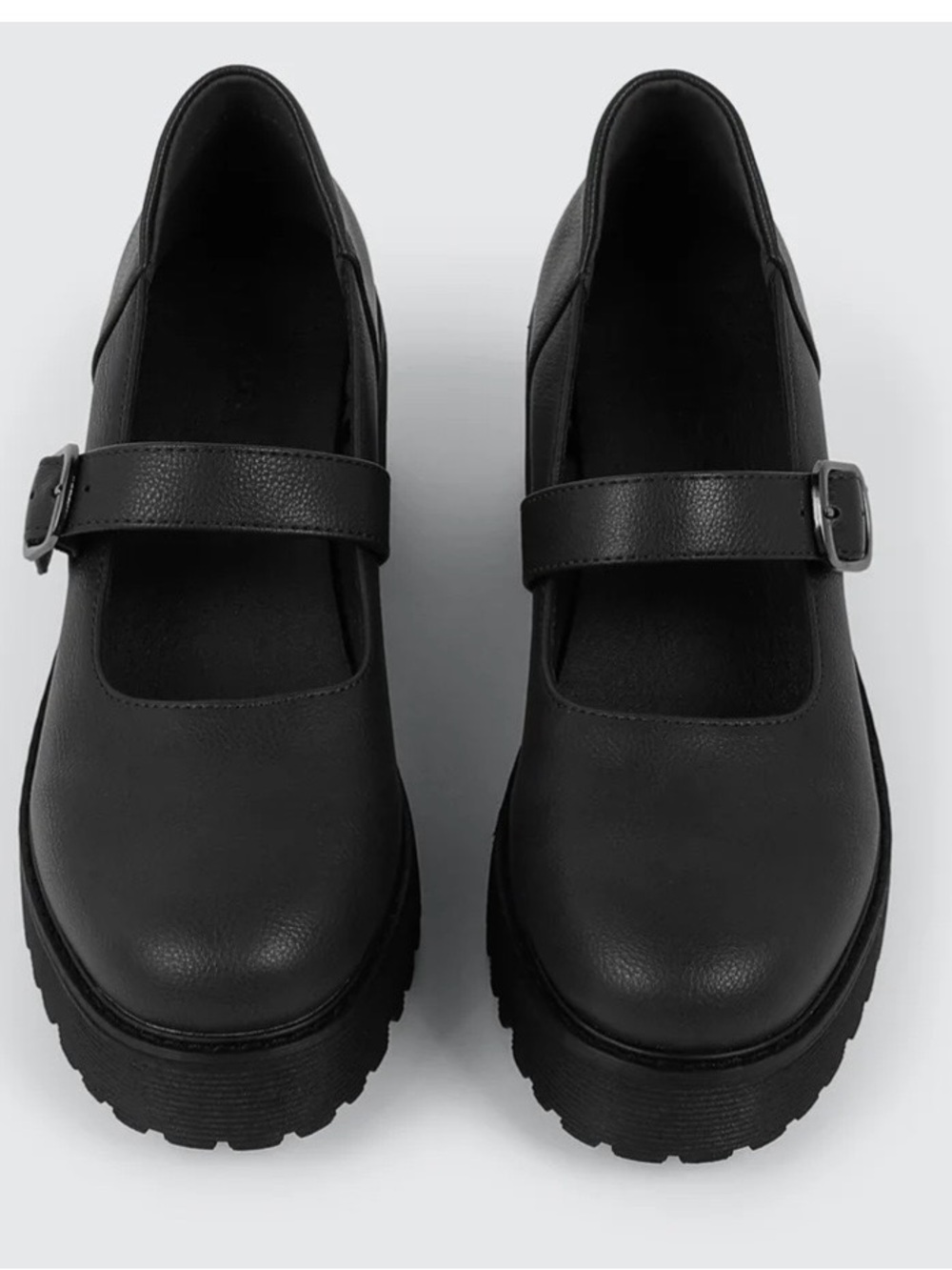 Black Mary Jane Platform Shoes
